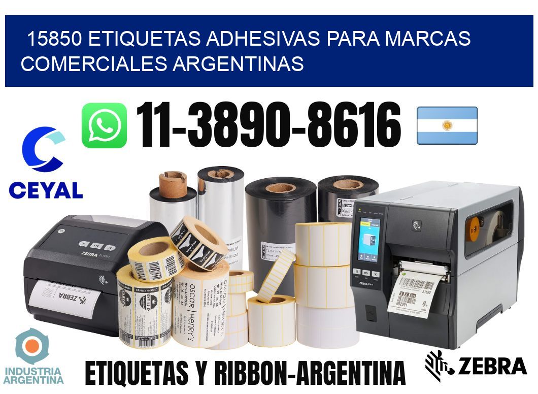 15850 Etiquetas adhesivas para marcas comerciales argentinas