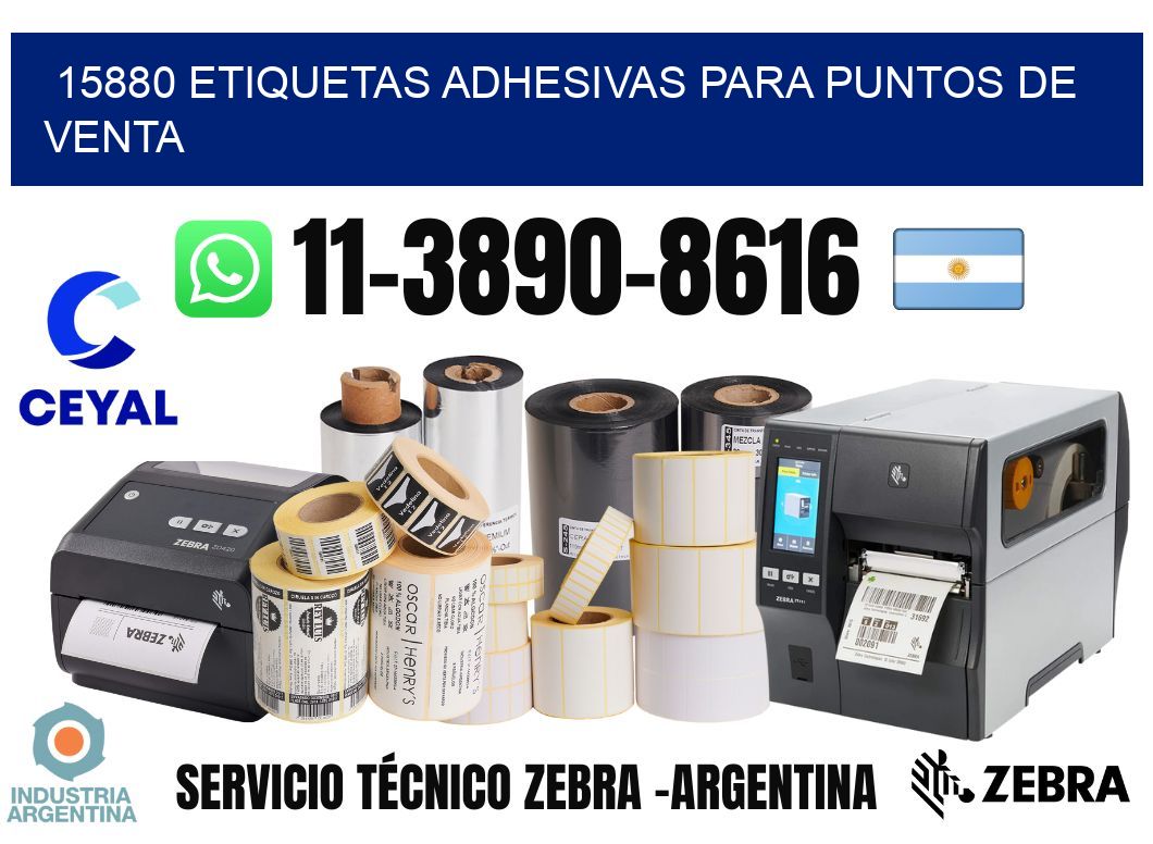 15880 Etiquetas adhesivas para puntos de venta