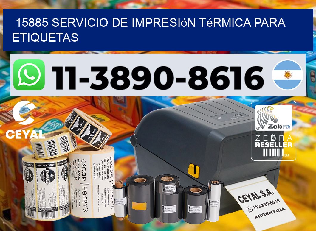 15885 Servicio de impresión térmica para etiquetas