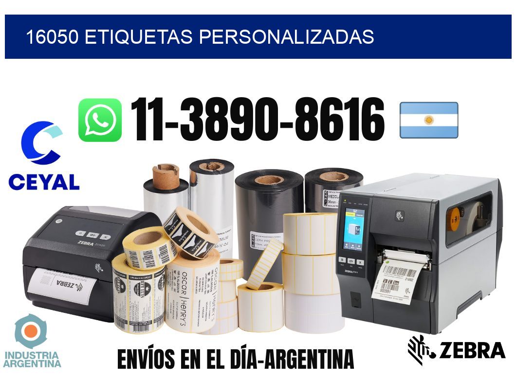 16050 etiquetas personalizadas