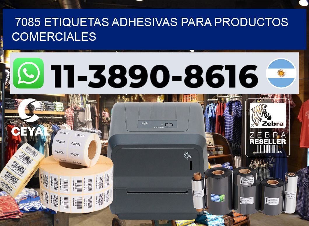 7085 Etiquetas adhesivas para productos comerciales