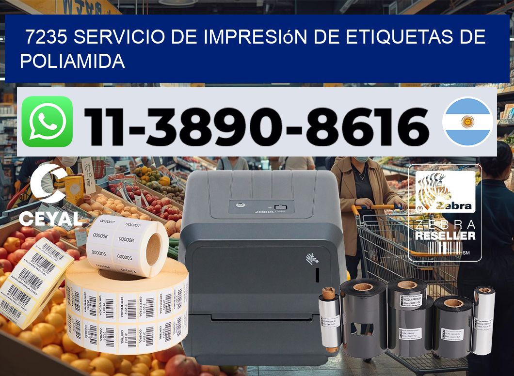 7235 Servicio de impresión de etiquetas de poliamida