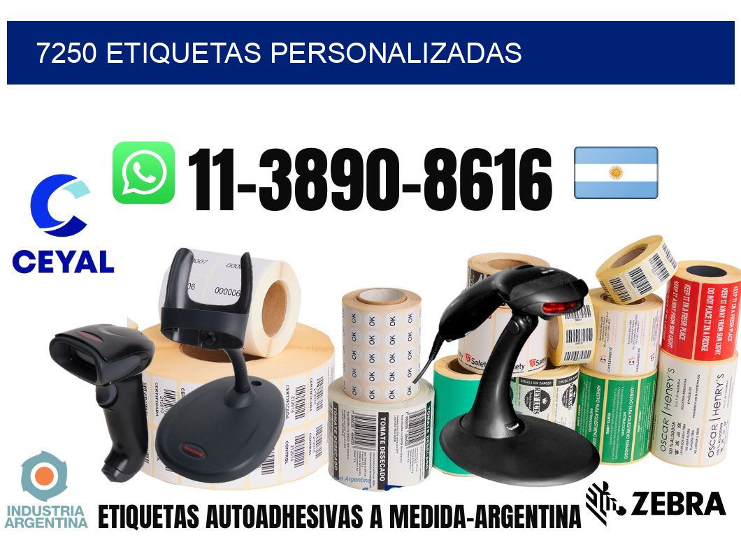 7250 etiquetas personalizadas