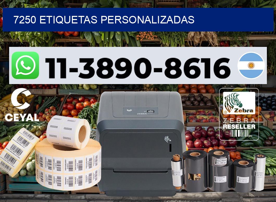 7250 etiquetas personalizadas