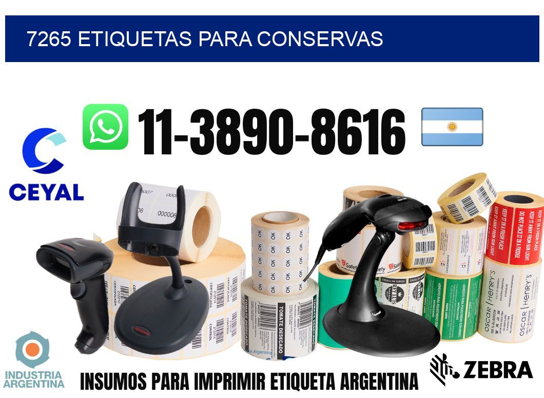 7265 Etiquetas para conservas