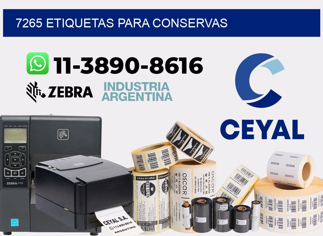 7265 Etiquetas para conservas