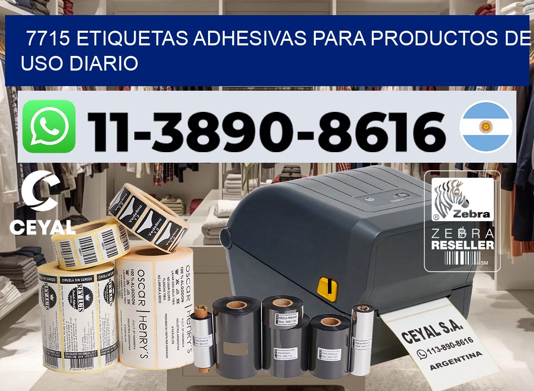 7715 Etiquetas adhesivas para productos de uso diario