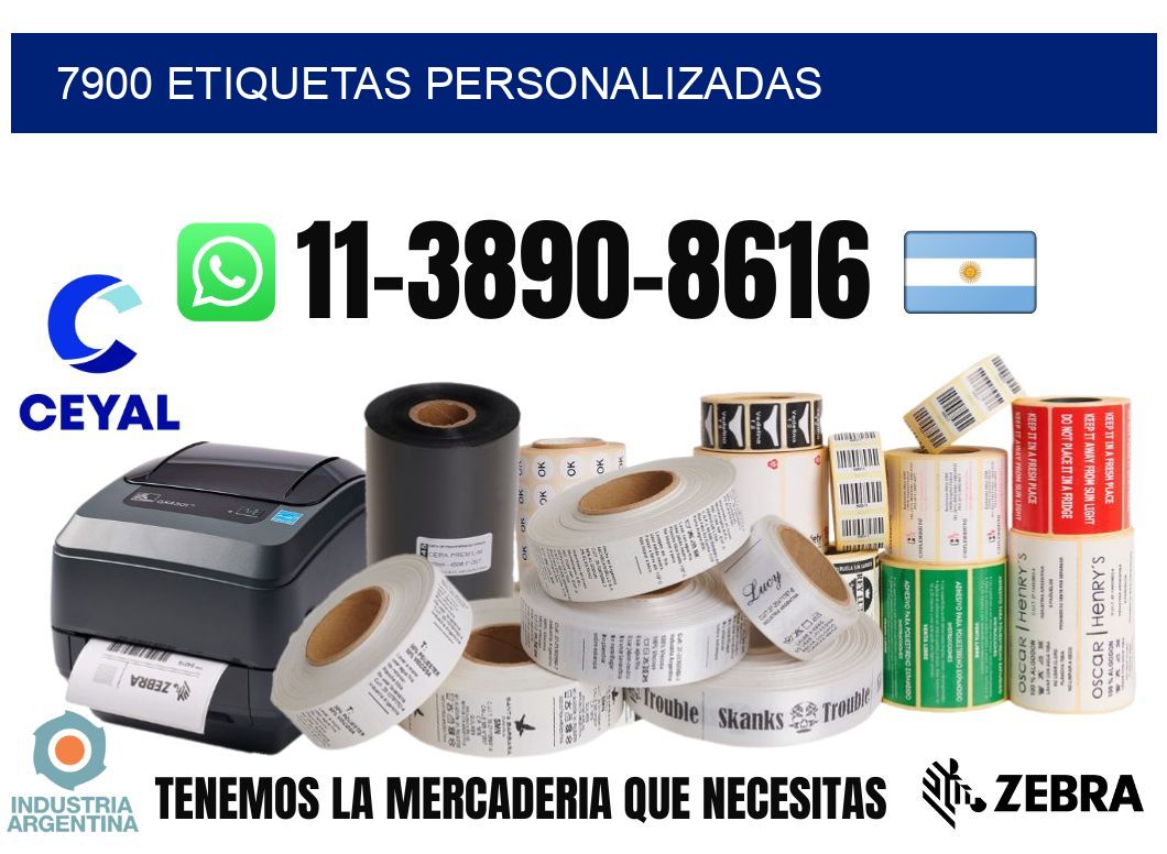 7900 etiquetas personalizadas