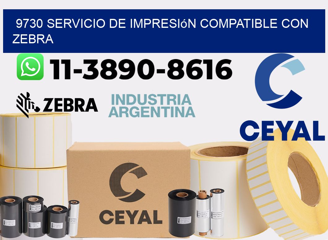 9730 Servicio de impresión compatible con Zebra