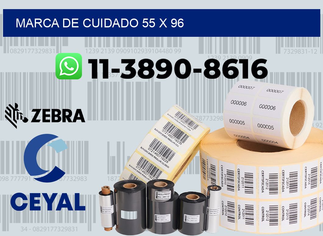 Marca de cuidado 55 x 96