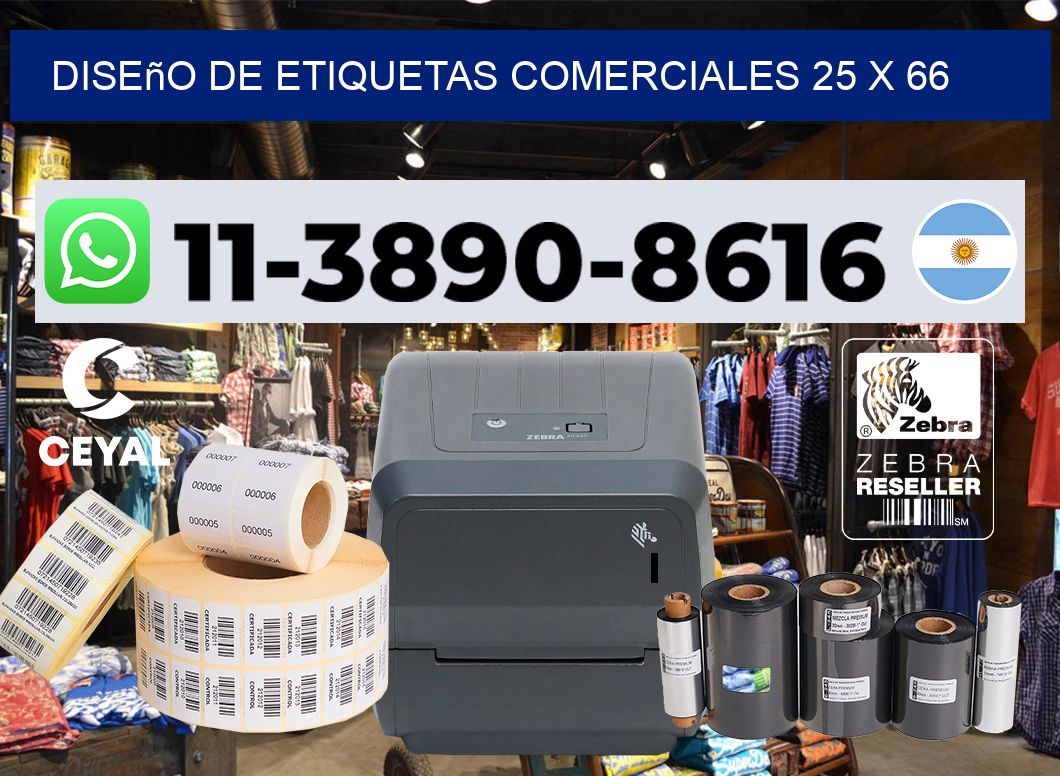 diseño de etiquetas comerciales 25 x 66