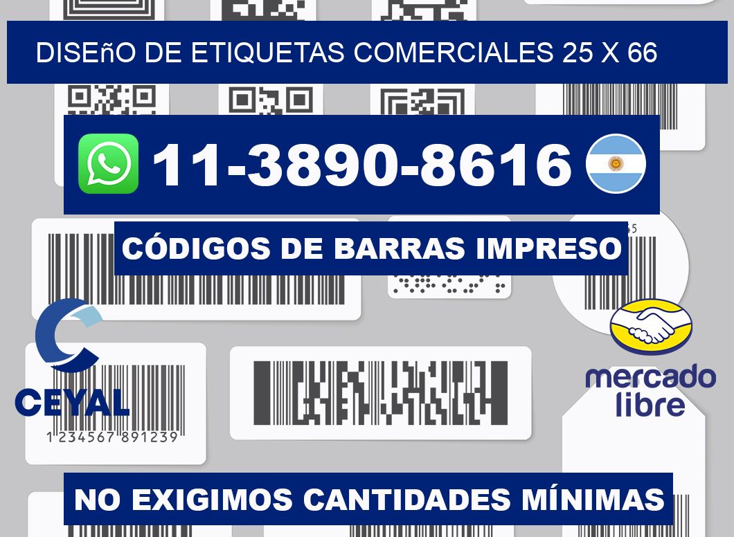 diseño de etiquetas comerciales 25 x 66