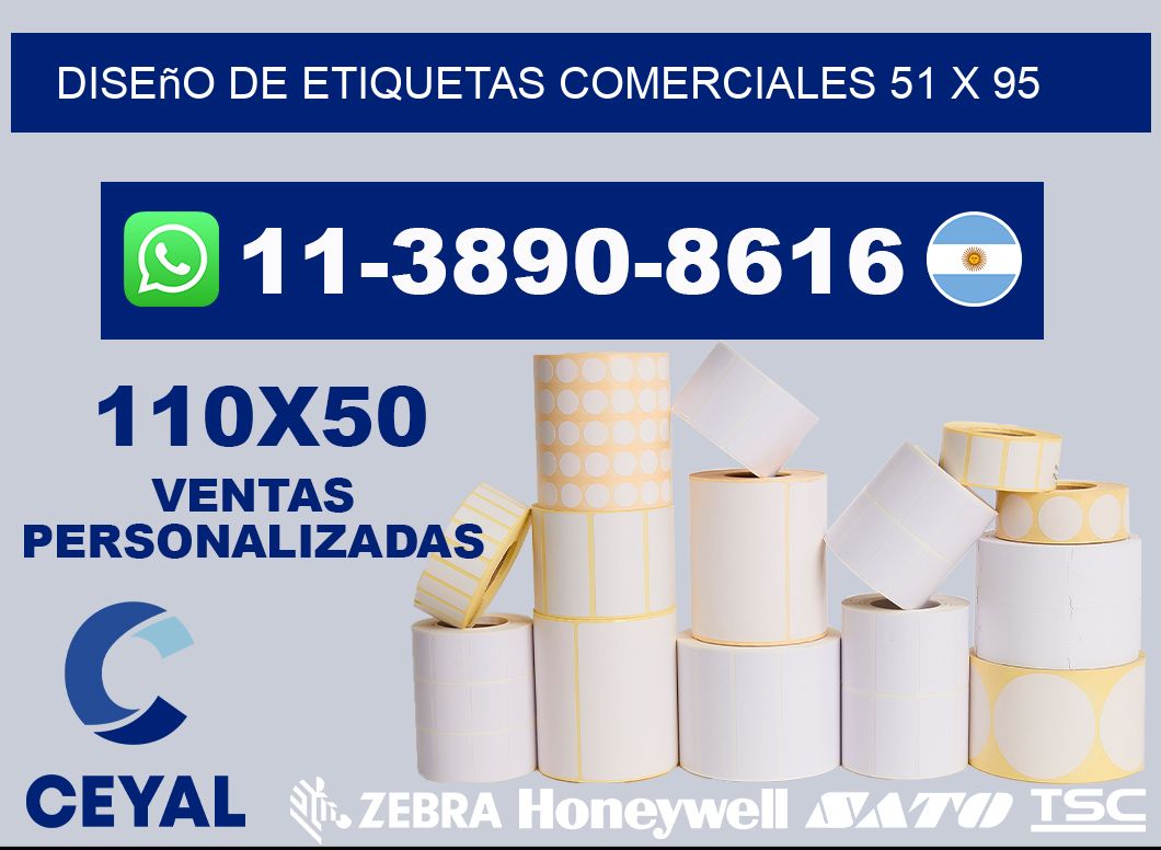 diseño de etiquetas comerciales 51 x 95