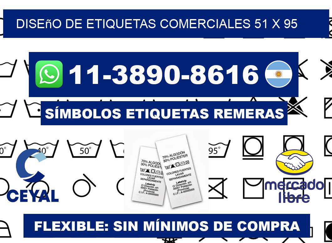 diseño de etiquetas comerciales 51 x 95