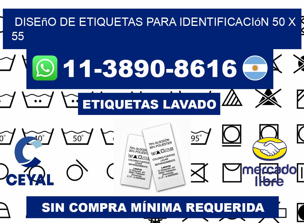 diseño de etiquetas para identificación 50 x 55