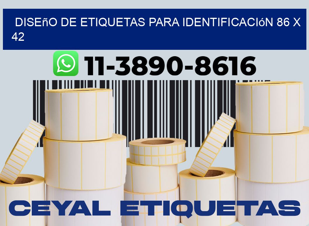 diseño de etiquetas para identificación 86 x 42