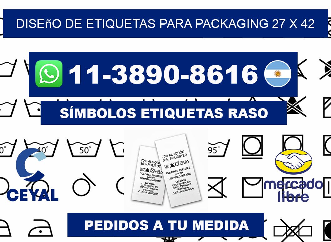 diseño de etiquetas para packaging 27 x 42