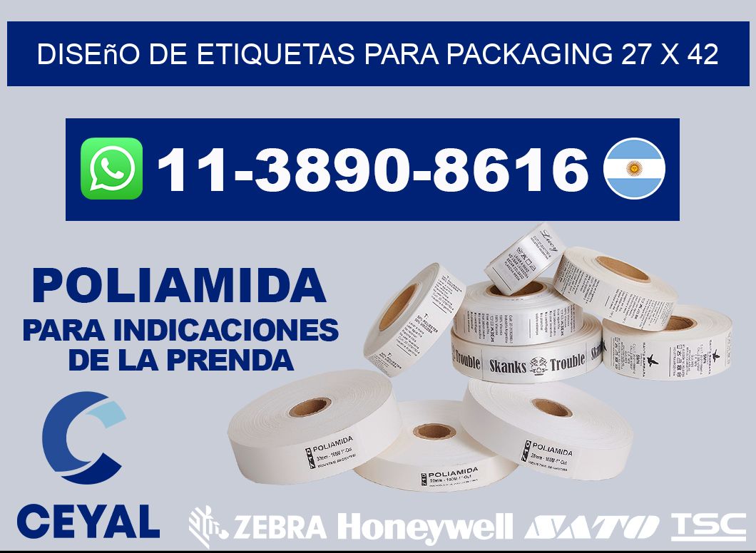diseño de etiquetas para packaging 27 x 42
