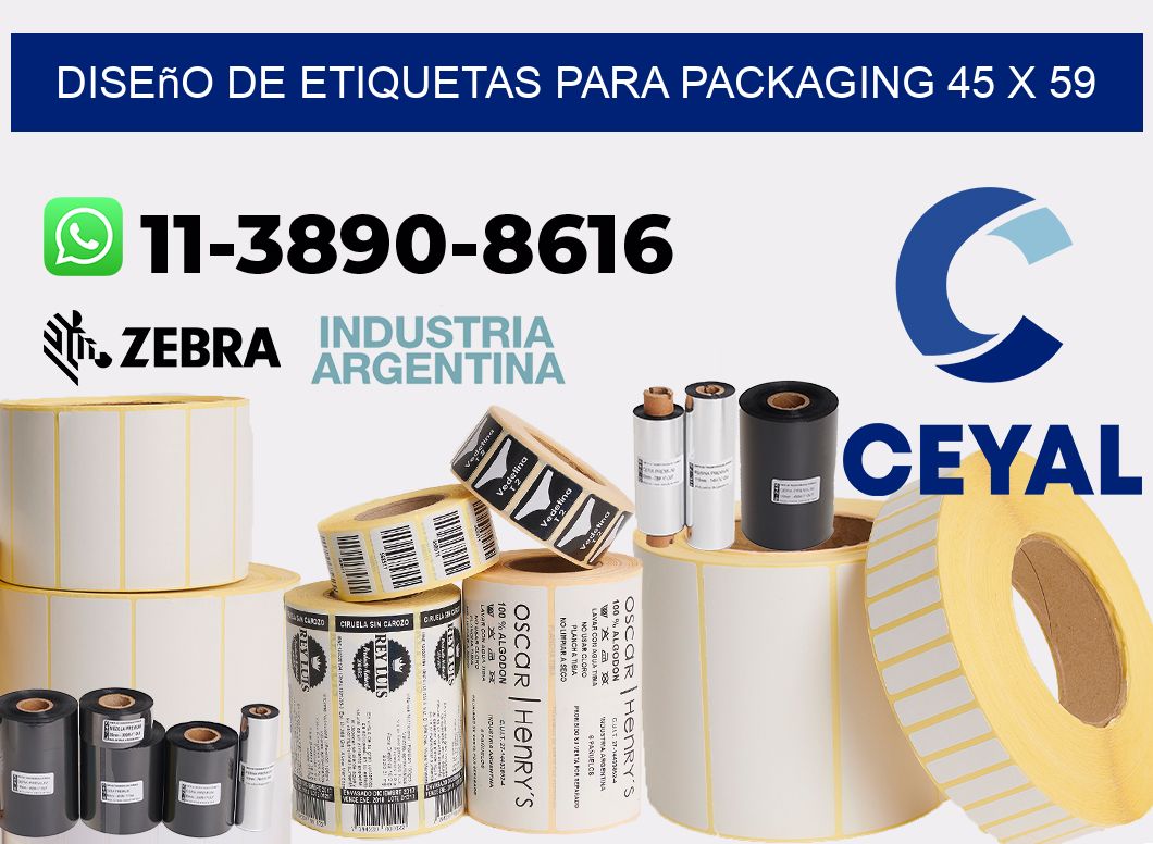 diseño de etiquetas para packaging 45 x 59