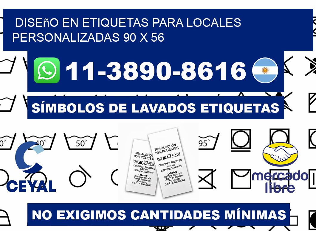 diseño en etiquetas para locales personalizadas 90 x 56