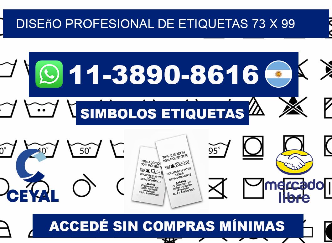 diseño profesional de etiquetas 73 x 99