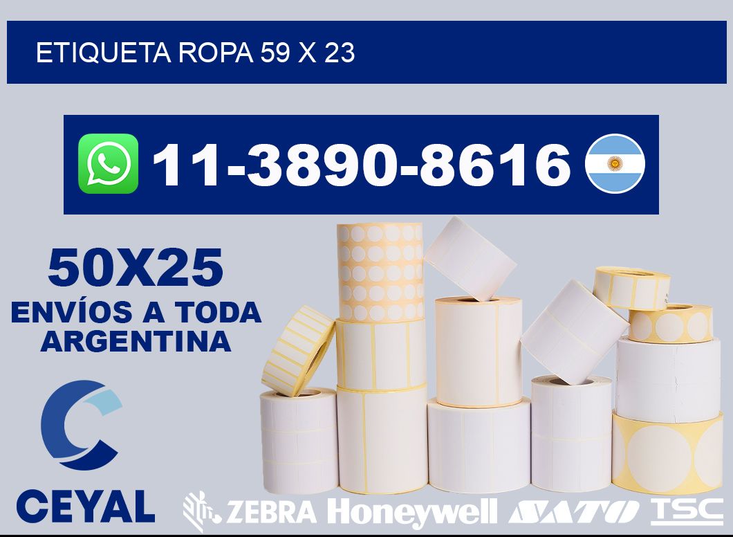 etiqueta ropa 59 x 23