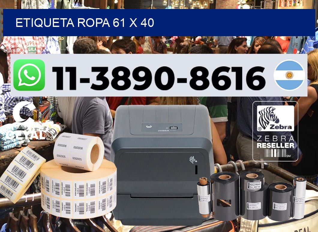 etiqueta ropa 61 x 40