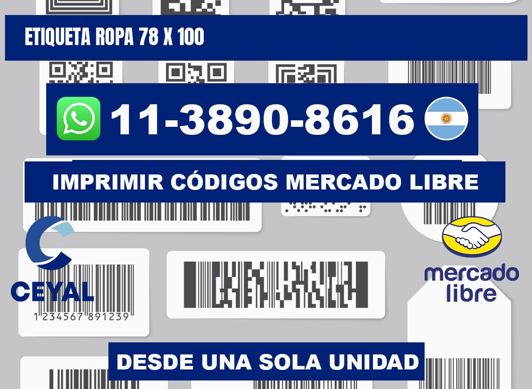 etiqueta ropa 78 x 100