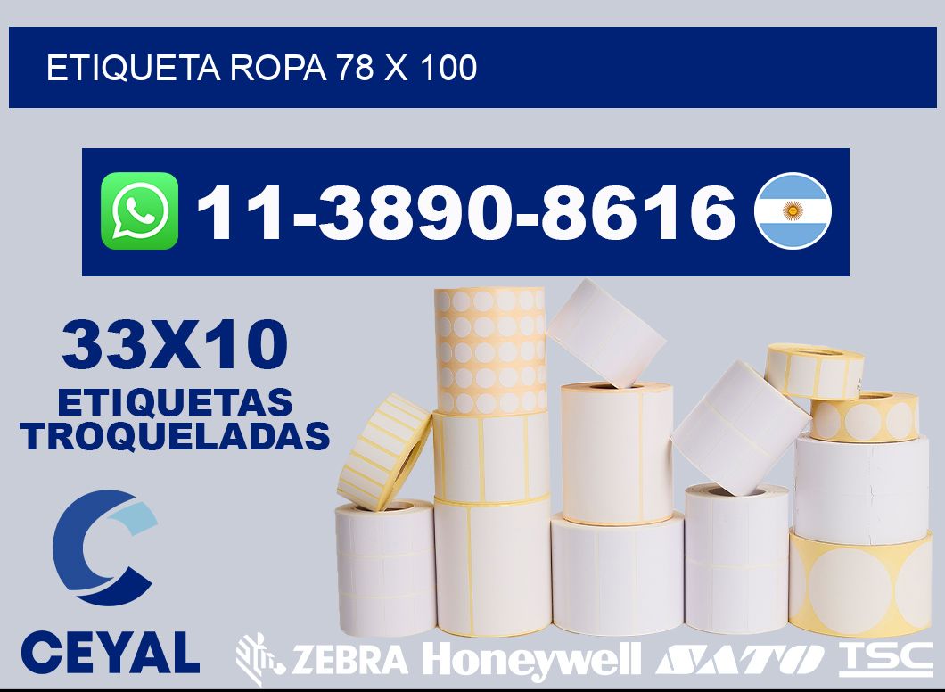 etiqueta ropa 78 x 100