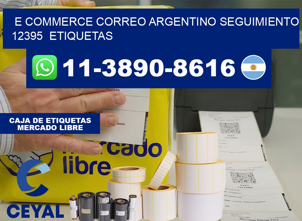 E commerce correo argentino Seguimiento 12395  etiquetas