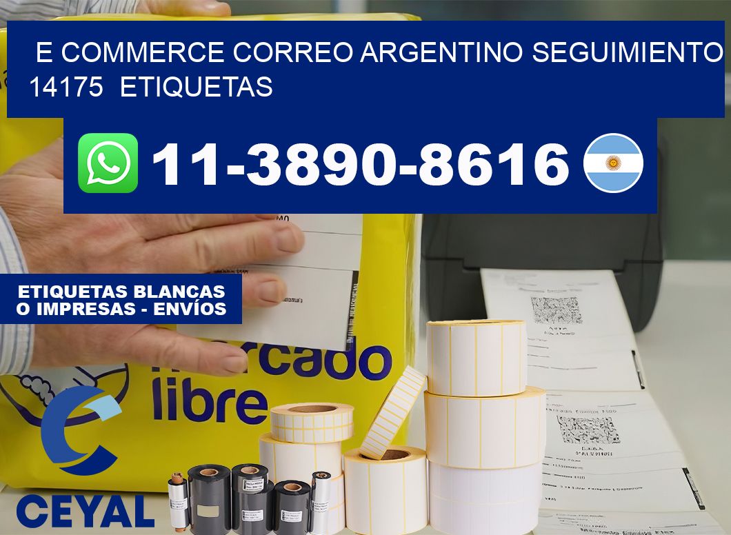 E commerce correo argentino Seguimiento 14175  etiquetas