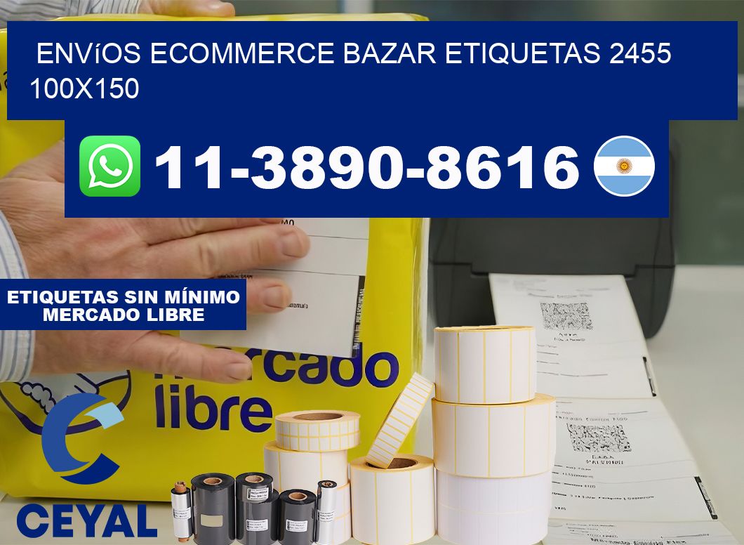 Envíos Ecommerce bazar etiquetas 2455 100×150