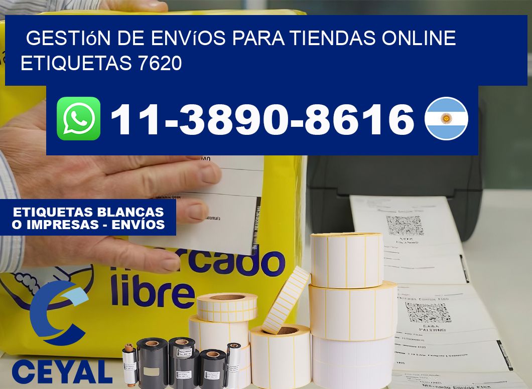 Gestión de envíos para tiendas online  etiquetas 7620
