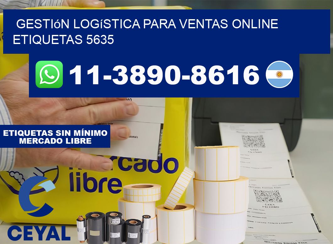 Gestión logística para ventas online  etiquetas 5635