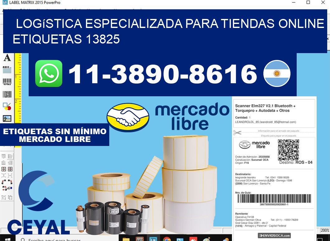 Logística especializada para tiendas online etiquetas 13825