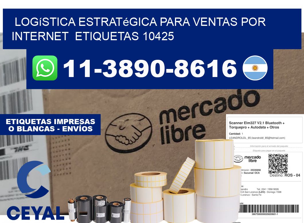 Logística estratégica para ventas por internet  etiquetas 10425