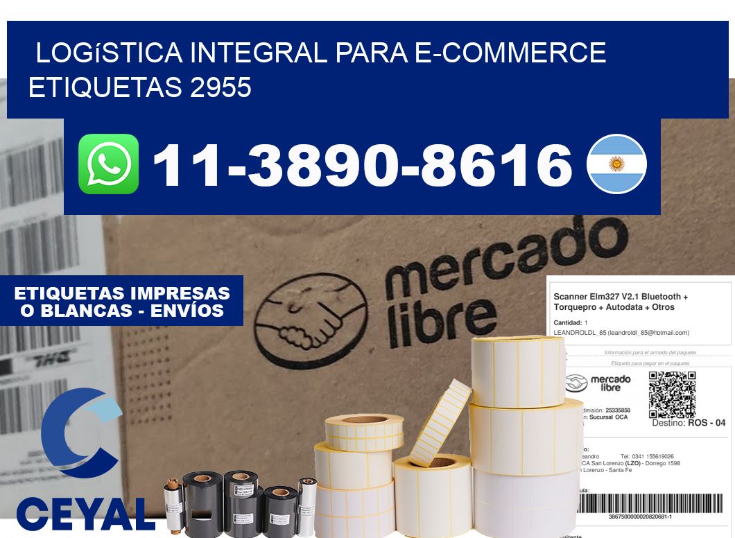 Logística integral para e-commerce  etiquetas 2955