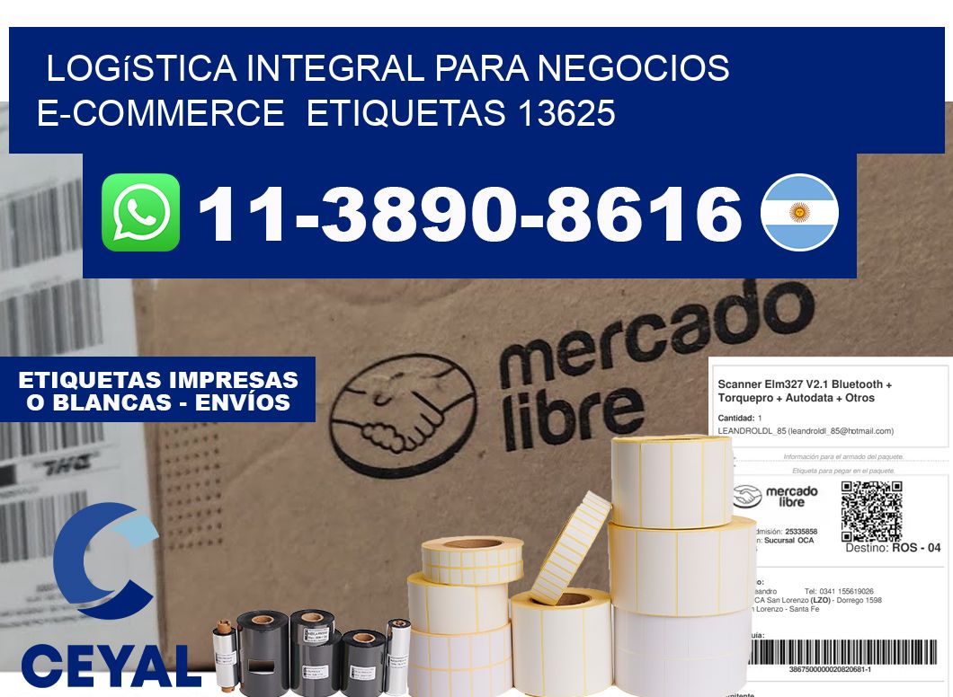 Logística integral para negocios e-commerce  etiquetas 13625