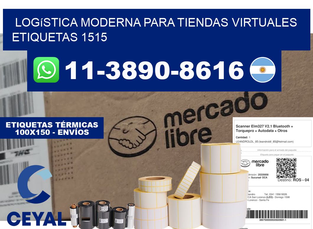 Logística moderna para tiendas virtuales  etiquetas 1515