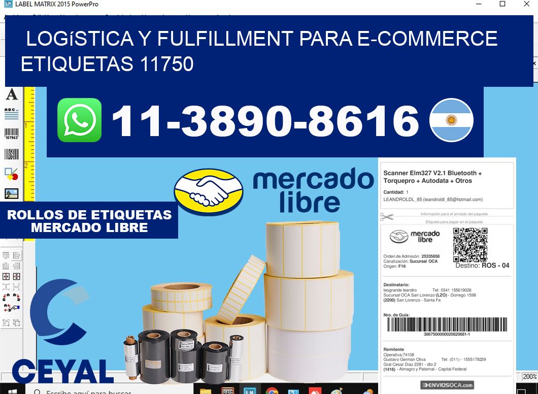 Logística y fulfillment para e-commerce etiquetas 11750