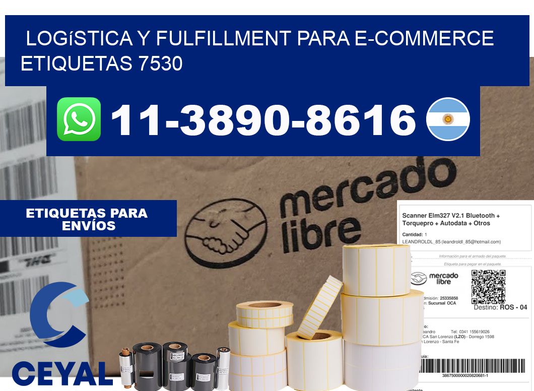 Logística y fulfillment para e-commerce etiquetas 7530