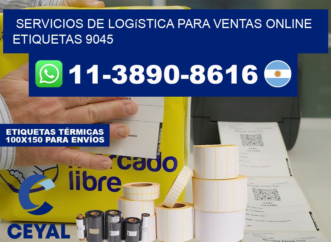 Servicios de logística para ventas online  etiquetas 9045