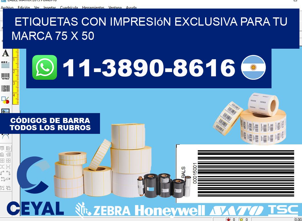 etiquetas con impresión exclusiva para tu marca 75 x 50