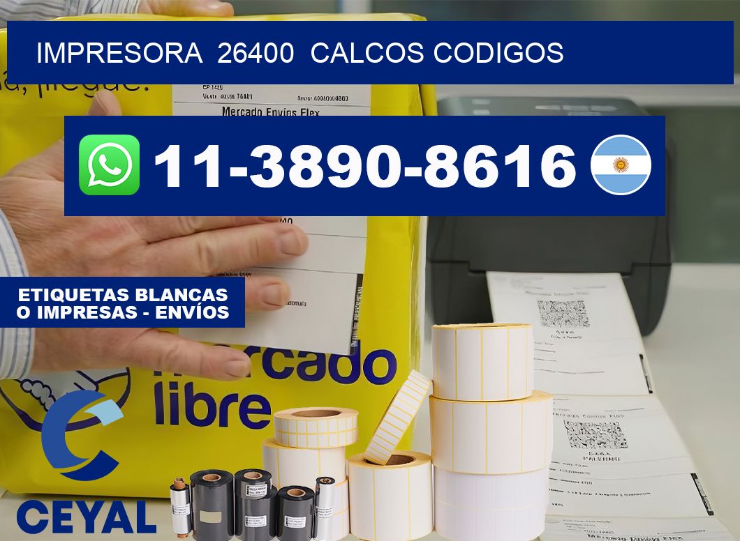 impresora 26400 calcos codigos