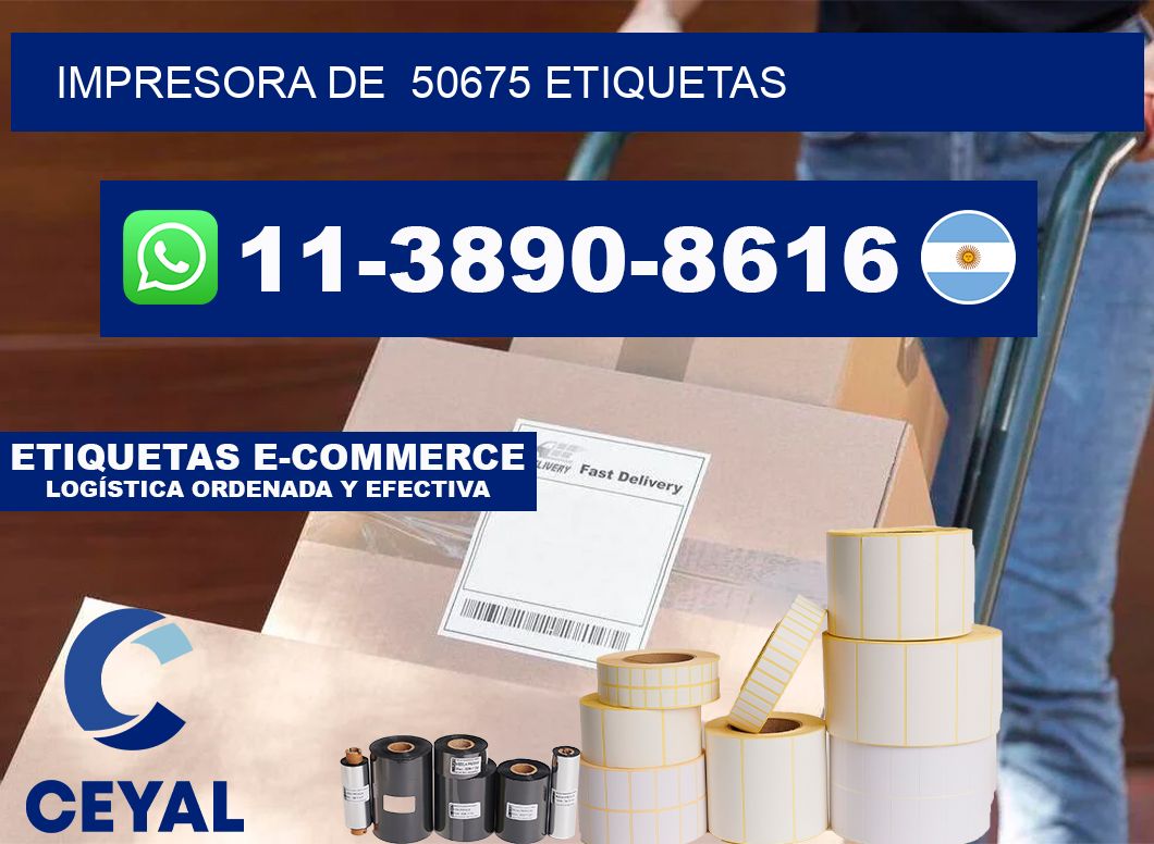 impresora de  50675 etiquetas