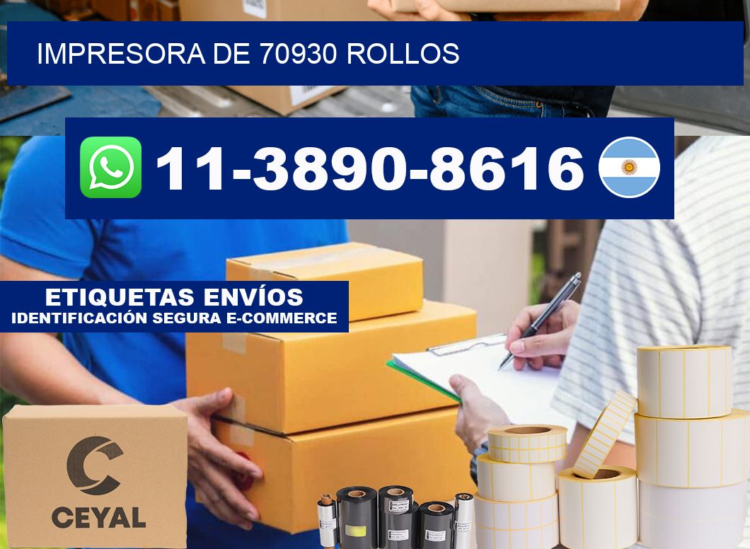 impresora de 70930 rollos
