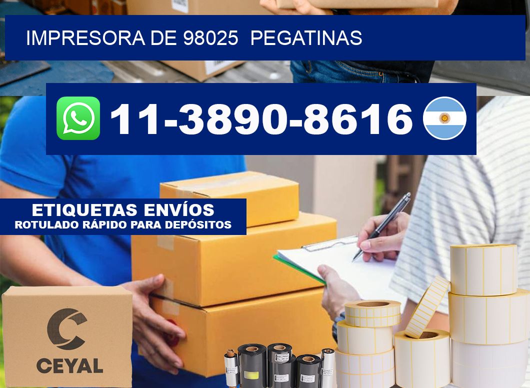 impresora de 98025 pegatinas
