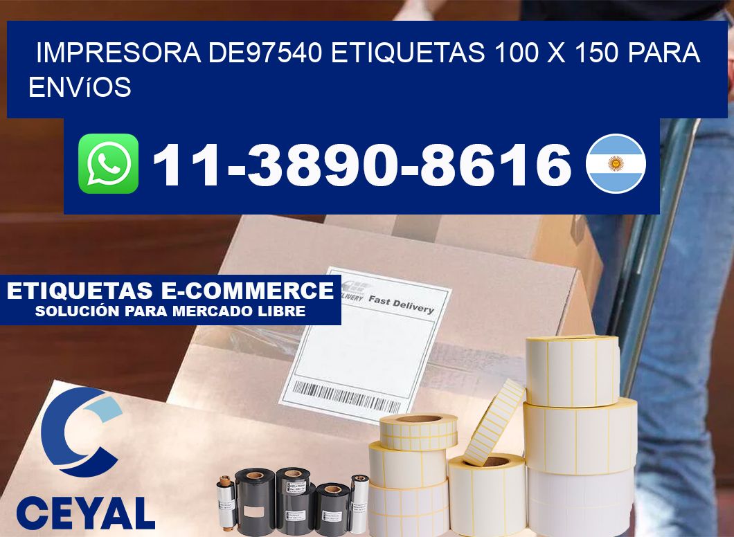 impresora de97540 etiquetas 100 x 150 para envíos