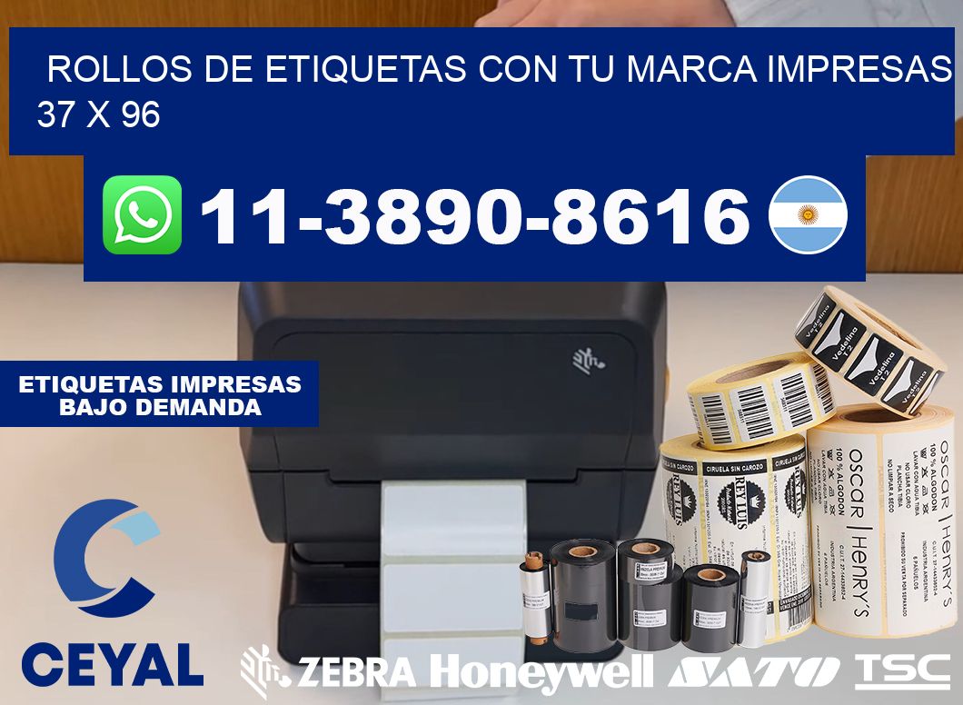 rollos de etiquetas con tu marca impresas 37 x 96