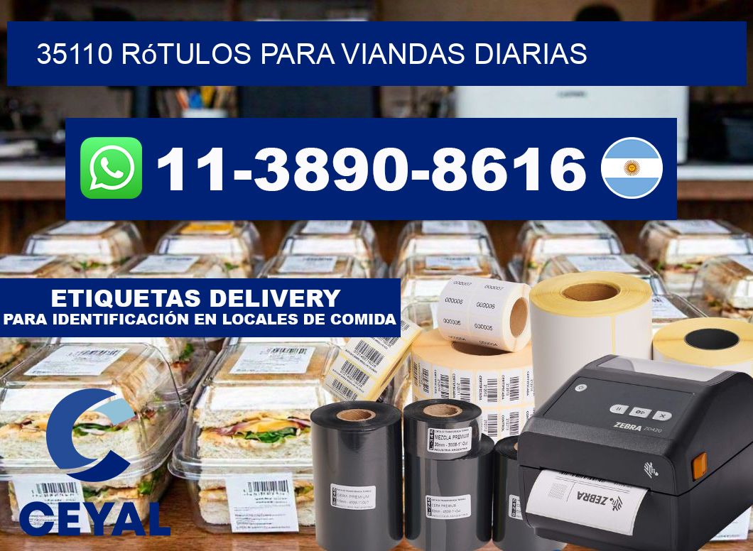 35110 rótulos para viandas diarias